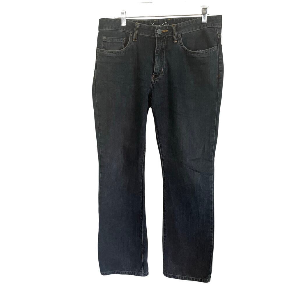 Kenneth Cole Dark Wash Straight Leg Men's Jeans Dark Denim Size 32x30